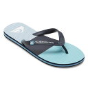 11/1限定★抽選で最大100%Pバック クイックシルバー MOLOKAI STRIPE AQYL101361 BYJ2 メンズ マリン ビーチサンダル : ブルー QUIKSILVER