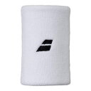 バボラ メンズ テニス リストバンド CLUB LONG WRIST BAND BUA2910C : ホワイト BabolaT