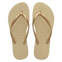 最大10%OFFクーポン 【8/15~8/20】 ハワイアナス Slim 4000030 2719 レディース マリン ビーチサンダル : ゴールド havaianas