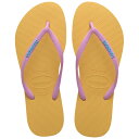 最大10%OFFクーポン 【8/15~8/20】 ハワイアナス Slim Logo Pop Up 4119787 5559 レディース マリン ビーチサンダル : イエロー havaianas