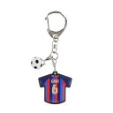 サッカー/フットサル ライセンスグッズ FCバルセロナ ユニ型ラバーキーホルダー #6 BCN53350