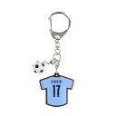 サッカー/フットサル ライセンスグッズ マンチェスターシティ ユニ型ラバーキーホルダー #17 MC35926