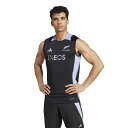 最大10%OFFクーポン 【5/9〜5/18】 アディダス メンズ ラグビー ノースリーブシャツ オールブラックス ラグビー AEROREADY ノースリーブT...