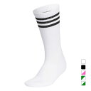 アディダス ゴルフウェア ソックス 春 夏 クルー丈 スリーストライプ クッションソックス (HT5824) adidas