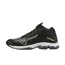 ミズノ ウエーブライトニング Z7 MID V1GA225001 メンズ レディース バレーボール シューズ 2E : ブラック×ホワイト MIZUNO 202...