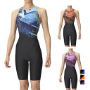 アリーナ レディス 水泳 競泳水着 AQUA RACING アクアレーシング レーシングワンピーススパッツ(オープンバック・ハーフレッグ) AS4FRC57W ...