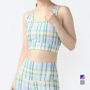 TIGORA by BEAMS DESIGN レディース スポーツブラ チェックブラトップ TR-3P2234BT スポーツウェア ヨガウェア ティゴラバイビー...