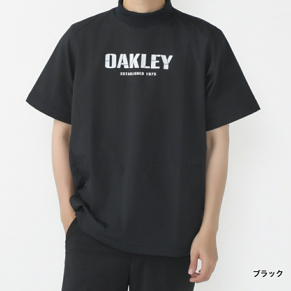 オークリー ゴルフウェア 半袖ウインドブレーカー 秋 冬 SS MOCK PULLOVER (FOA406948) メンズ OAKLEY
