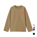 最大10%OFFクーポン 【8/15~8/20】 2024秋冬 ザ・ノース・フェイス アウトドア ジュニア 子供 半袖Tシャツ キッズ ロングスリーブスモールスクエアロゴティー NTJ32357 THE NORTH FACE