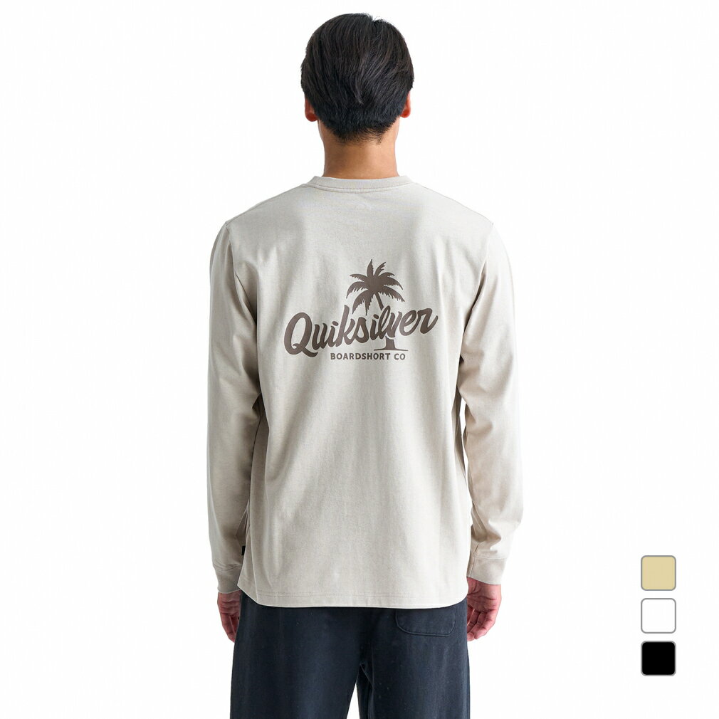 11/25限定★抽選で最大100%Pバック クイックシルバー メンズ サーフ 長袖Tシャツ PALM SCRIPT LT QLT244031 QUIKSILVE...