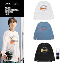 ティゴラ アクター メンズ レディス バスケットボール 長袖Tシャツ TIGORA×AKTR カレッジ プリント 長袖Tシャツ TRAK-8KW3834TL T...