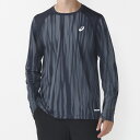 最大10%OFFクーポン 【8/15~8/20】 アシックス メンズ 陸上/ランニング 長袖Tシャツ ROAD ALL OVER PRINT LS TOP 2011D099 : ネイビー asics