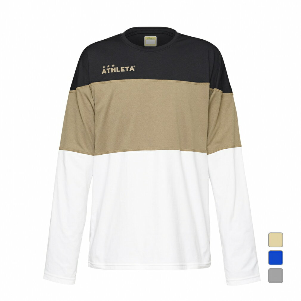 12/5限定★抽選で最大100%Pバック アスレタ メンズ サッカー/フットサル 長袖シャツ カラーブロックプラロンT 03388 ATHLETA
