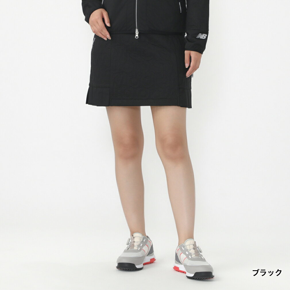 最大10％OFFクーポン 【7/18〜7/26】 ニューバランス レディース ゴルフウェア ウインドスカート 秋 冬 QUILTED SKIRT (0124234504) New Balance