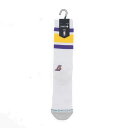 スタンス メンズ レディス バスケットボール ソックス TUBE LAL NBA ロサンゼルス・レイカーズ S0600248 : ホワイト STANCE