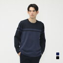 最大10%OFFクーポン 【5/9〜5/18】 ブリーフィング ゴルフウェア 長袖セーター 秋 冬 MS MERINO WOOL STRIPE LOGO CRE...