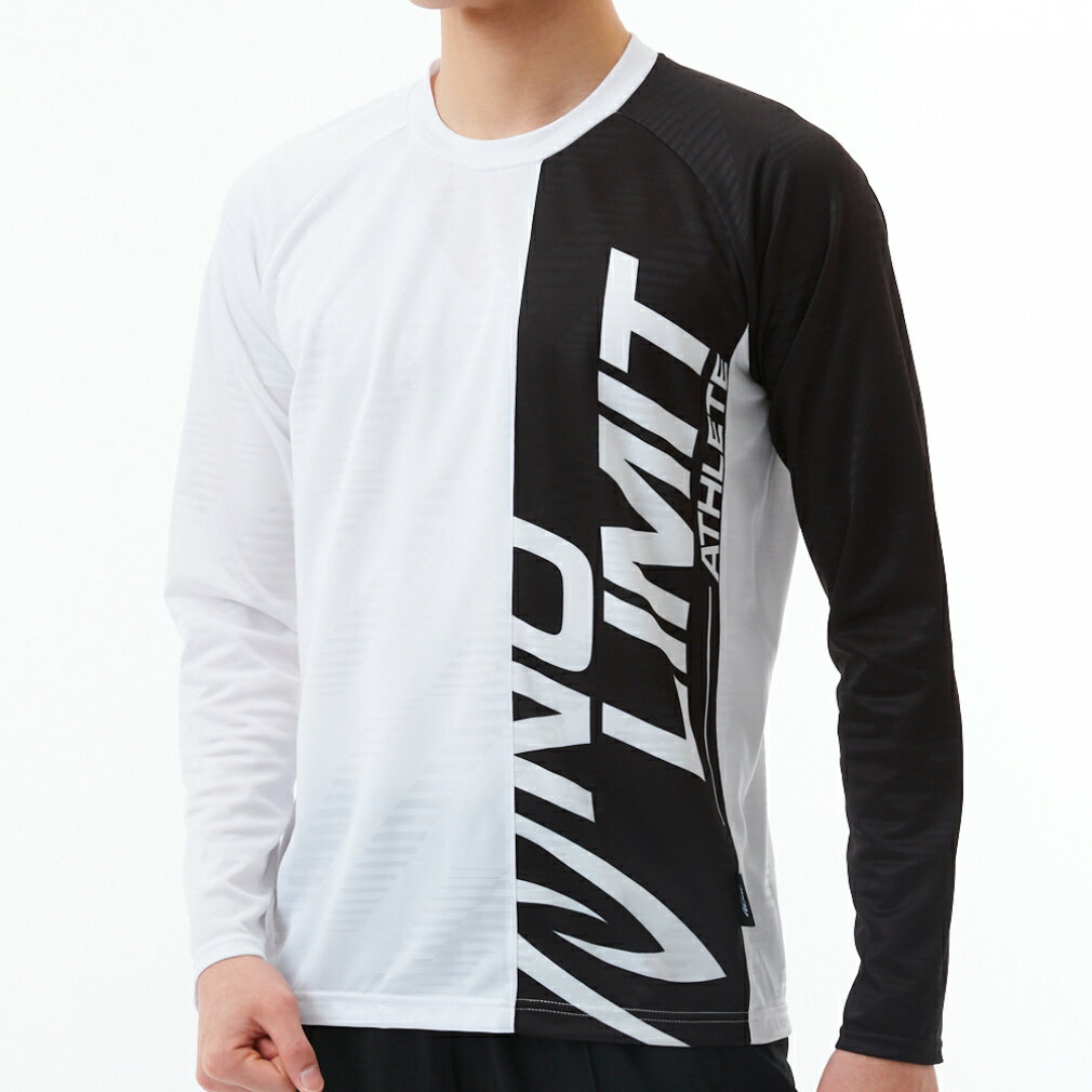 最大10%OFFクーポン 【4/4~4/10】 ニシ メンズ 陸上/ランニング 長袖Tシャツ ジャガードプラクティスロングスリーブTシャツ 2811A411 : ホワイト×ブラック NISHI
