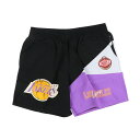 ミッチェル&ネス バスケットボール ハーフパンツ NBA WOVEN SHORTS VINTAGE LOGO LAKERS PSHR6600 : ブラック Mi...