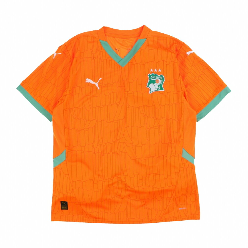 最大10%OFFクーポン 【4/14〜4/20】 プーマ メンズ サッカー/フットサル ライセンスシャツ 2025 コートジボワール代表 FIF HOME ジャージ レプリカ 777187 : オレンジ PUMA