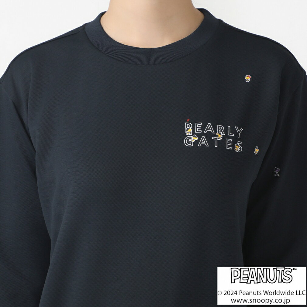 11/1限定★抽選で最大100％Pバック パーリーゲイツ レディース ゴルフウェア 長袖トレーナー 秋 冬 SNOOPY Unity Peトリコット (0554262932) PEARLY GATES