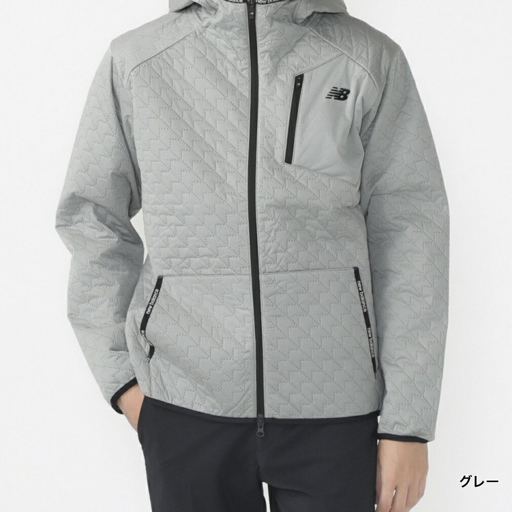 11/5限定★抽選で最大100％Pバック ニューバランス ゴルフウェア フーディー 秋 冬 QUILTED FULL ZIP HOODIE (0124220003) メンズ New Balance