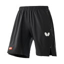 最大10%OFFクーポン 【7/4〜7/11】 バタフライ メンズ レディス 卓球 ハーフパンツ ストレッチ ゲームハーフパンツ 52180 : ブラック BU...