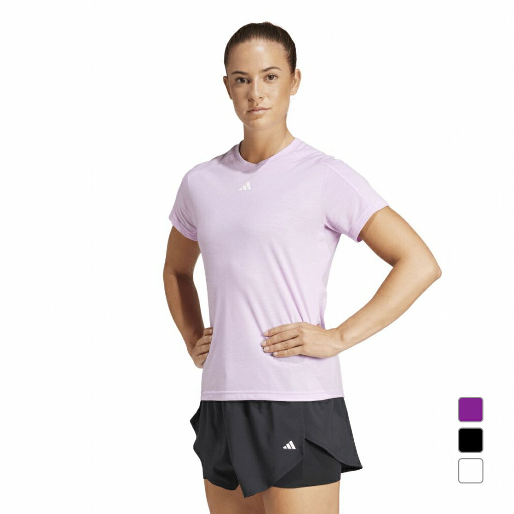 11/25限定★抽選で最大100%Pバック アディダス レディース 半袖 Tシャツ AEROREADY トレイン エッセンシャルズ ミニマル ロゴ クルーネック...