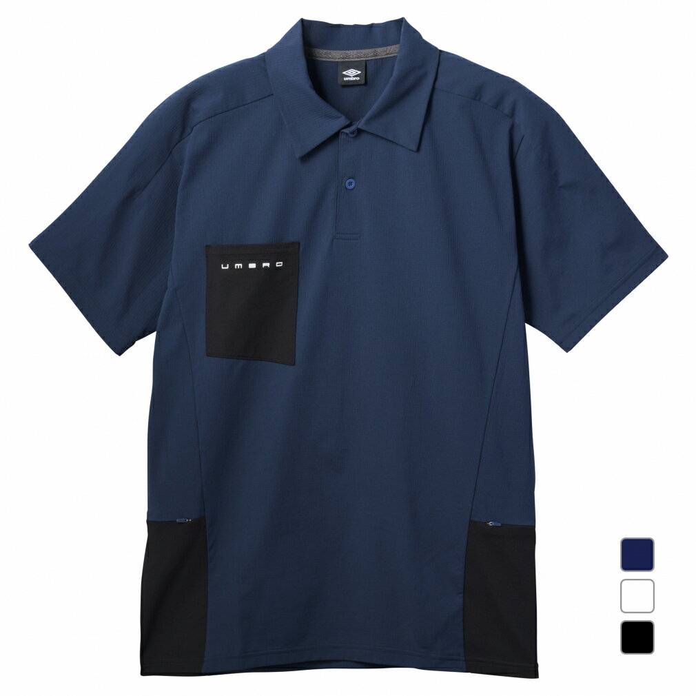 12/5限定★抽選で最大100%Pバック アンブロ メンズ サッカー/フットサル 半袖シャツ 【UMBRO COACHERS】コーチャーズポロシャツ UF5SH...