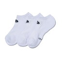 最大10%OFFクーポン 【5/23〜5/27】 ニューエラ ソックス 靴下 SOCKS SHORT 3PAIRS WHI 25J 14518166 WHI : ホワイト NEW ERA(4)