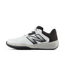 ニューバランス 696 v6 O MCO696T6 メンズ テニス オムニクレー用シューズ 2E : ホワイト×ブラック MCO696 T6 New Balan...
