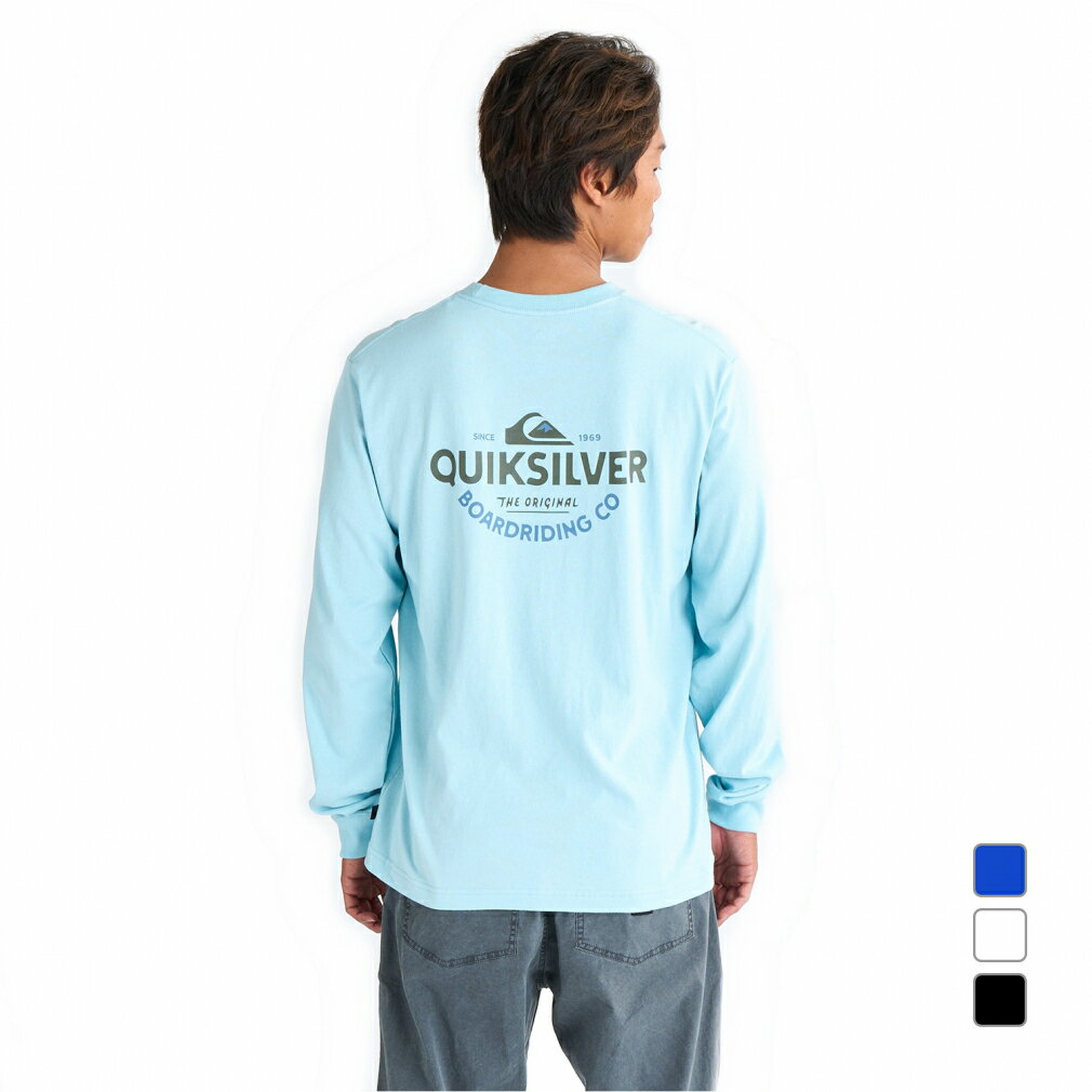 11/25限定★抽選で最大100%Pバック 2025春夏 クイックシルバー メンズ サーフ 長袖Tシャツ TYPED OUT LT QLT251002 QUIK...