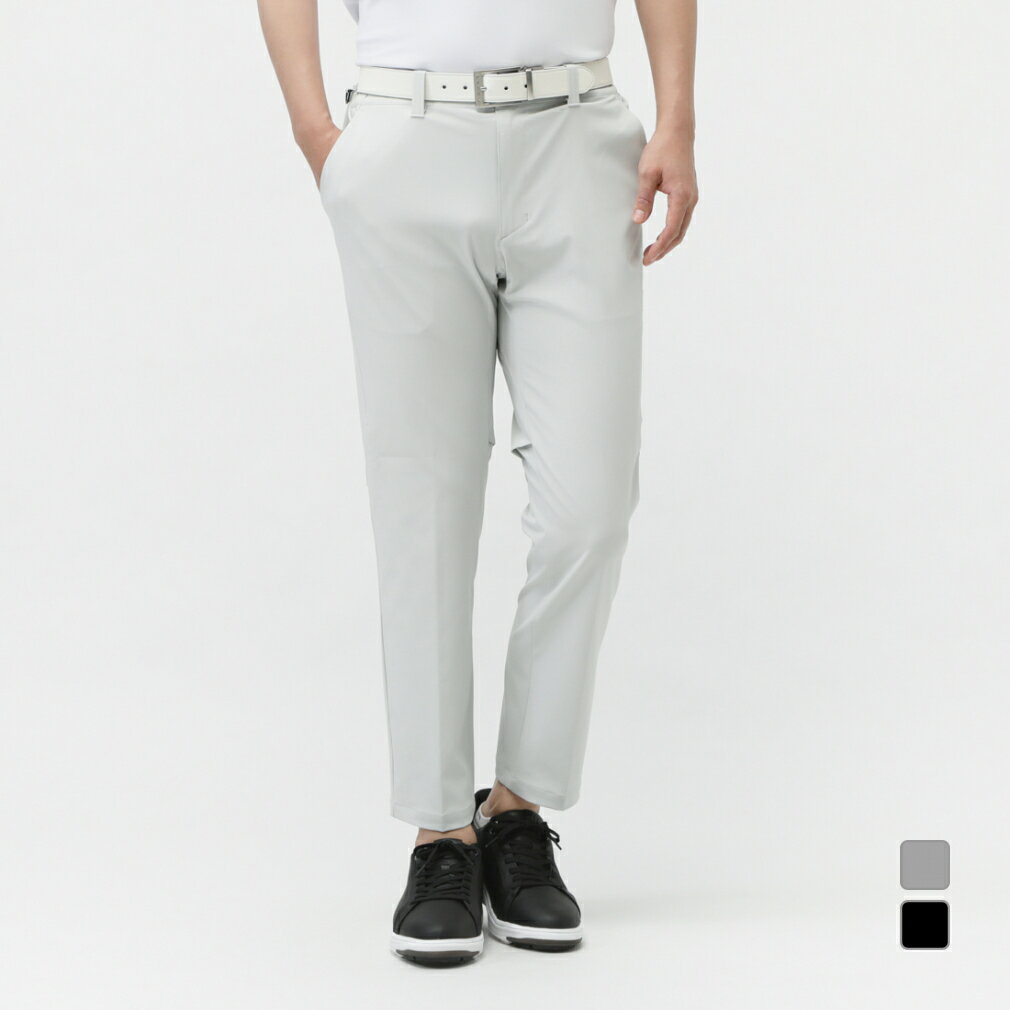 最大10％OFFクーポン 【7/4〜7/11】 ティゴラ ゴルフウェア ロングパンツ 春 夏 遮熱UVカットミニヘリンボンクロップドパンツ (TR-1P1125CP) メンズ TIGORA