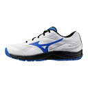ミズノ ブレイクショット5 WIDE OC 61GB254127 メンズ テニス オムニクレー用シューズ 3E : ホワイト×ブルー MIZUNO
