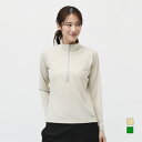 2025春夏 ティゴラ レディース アウトドア 長袖Tシャツ ドライUV長袖ハーフZIP TR-9D2425TL TIGORA