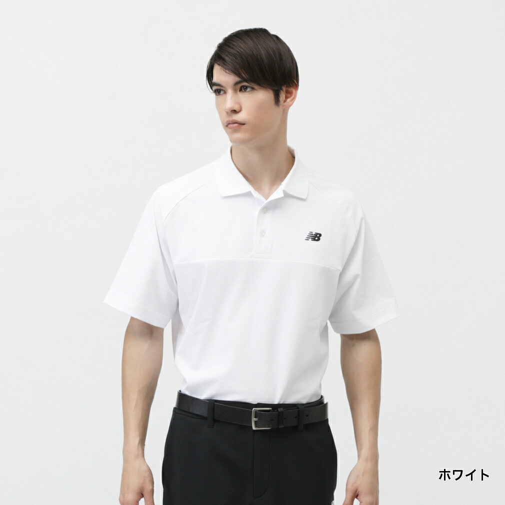11/5限定★抽選で最大100％Pバック ニューバランス ゴルフウェア 半袖シャツ 春 夏 H/SLEEVE POLO SHIRT (0125160001) メンズ New Balance