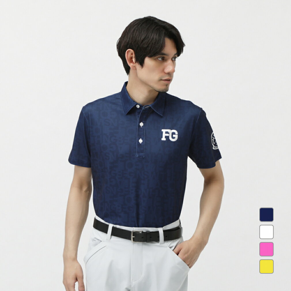 フィラ ゴルフウェア 半袖シャツ 春 夏 タイポ系PT半袖シャツ (744604) メンズ FILA