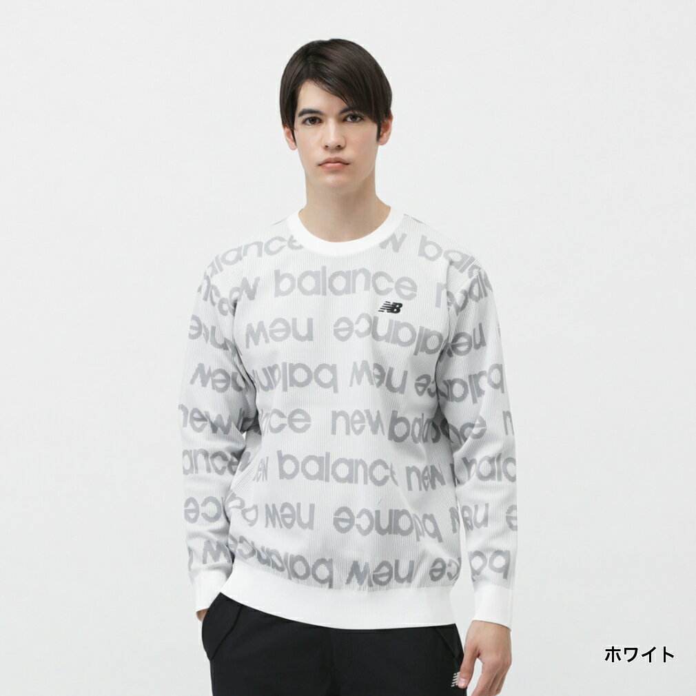最大10％OFFクーポン 【10/30】 ニューバランス ゴルフウェア 長袖セーター 春 夏 CREW NECK KNIT PULLOVER (0125170002) メンズ New Balance