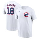 ナイキ メンズ 野球 ウェア MLB 今永昇太 ネームアンドナンバー TEE Tシャツ 10AEJ9D2B シカゴ・カブス : ホワイト NIKE