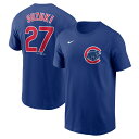 ナイキ メンズ 野球 ウェア MLB 鈴木誠也 ネームアンドナンバー TEE Tシャツ 4EWEJ9D20 シカゴ・カブス : ブルー NIKE(4)