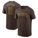 ナイキ メンズ 野球 ウェア MLB ダルビッシュ有 ネームアンドナンバー TEE Tシャツ 20QPY9T73 サンディエゴ・パドレス : ブラウン NIKE