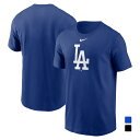 ナイキ メンズ 野球 ウェア MLB ロサンゼルスドジャース Mens Fuse Large Logo Cotton TEE Tシャツ 4EWLDCCJP NI...