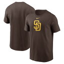ナイキ メンズ 野球 ウェア MLB サンディエゴパドレス Mens Fuse Large Logo Cotton TEE Tシャツ 20QPYPCJP : ブ...