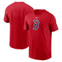 ナイキ メンズ 野球 ウェア MLB ボストンレッドソックス Mens Fuse Large Logo Cotton TEE Tシャツ 62QBQCCJP : ...