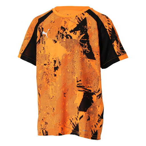 プーマ ジュニア(キッズ・子供) サッカー/フットサル 半袖シャツ INDIVIDUALLIGA CAMO グラフィック SSシャツ JR 659821 : ブラック PUMA プーマ ジュニア(キッズ・子供) サッカー/フットサル 半袖シャツ INDIVIDUALLIGA CAMO グラフィック SSシャツ JR 659821 : ブラック PUMA