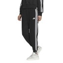 アディダス レディース スウェット ロングパンツ エッセンシャルズ プラス スリーストライプス フレンチテリー テーパードパンツ JUP42 JW4491 スポーツウェア : ブラック adidas