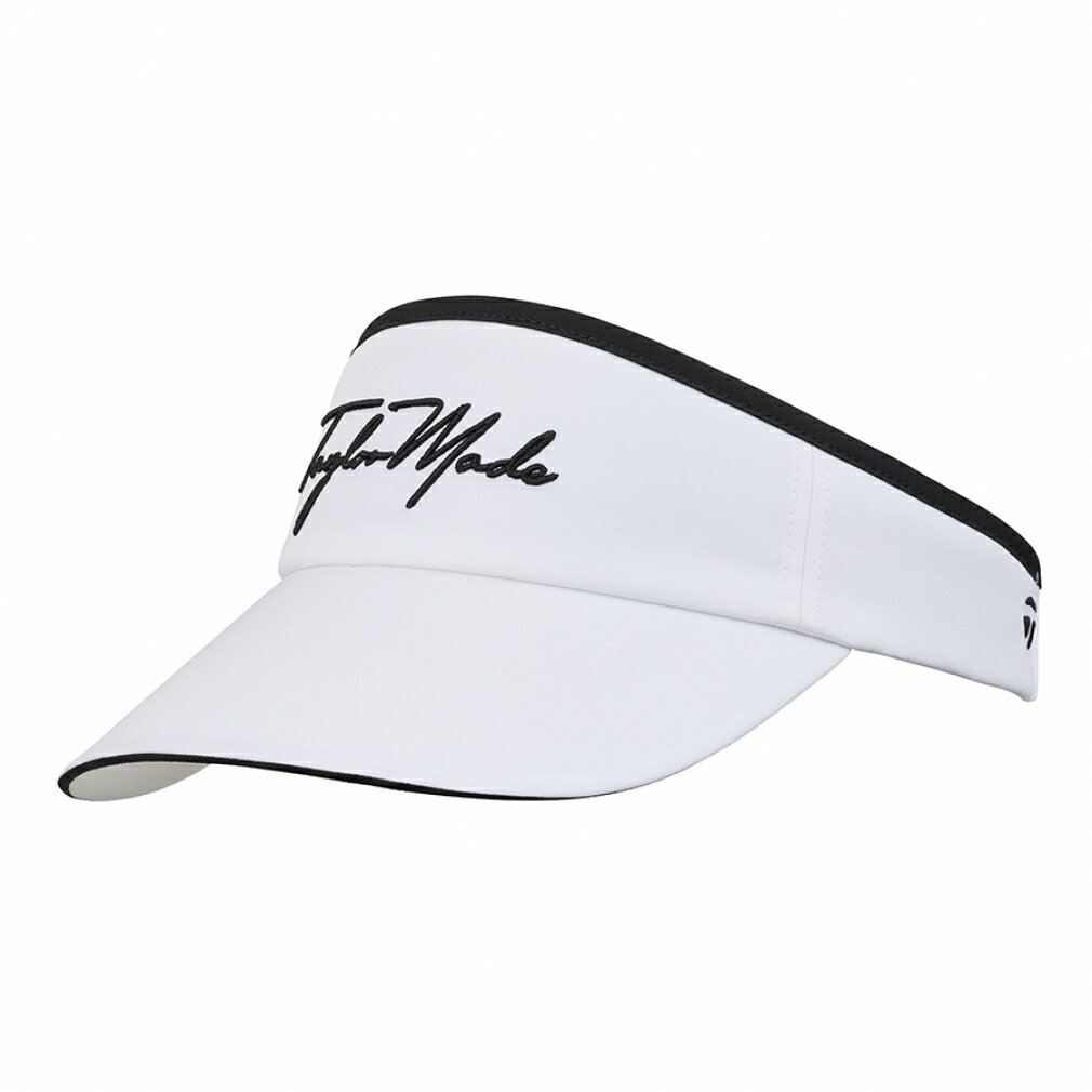 最大10％OFFクーポン 【11/16】 テーラーメイド レディース ゴルフウェア サンバイザー 春 夏 W ワイドブリム スクリプトロゴバイザー (UN578) TaylorMade