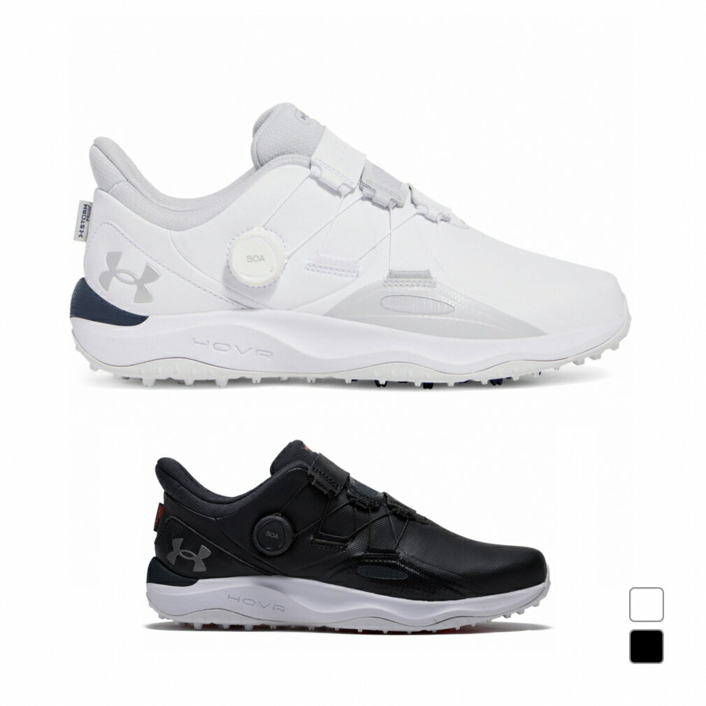 最大10%OFFクーポン 【11/20〜11/27】 アンダーアーマー ゴルフシューズ UAドライブ プロ ボア スパイクレス (6007022) メンズ ゴル...