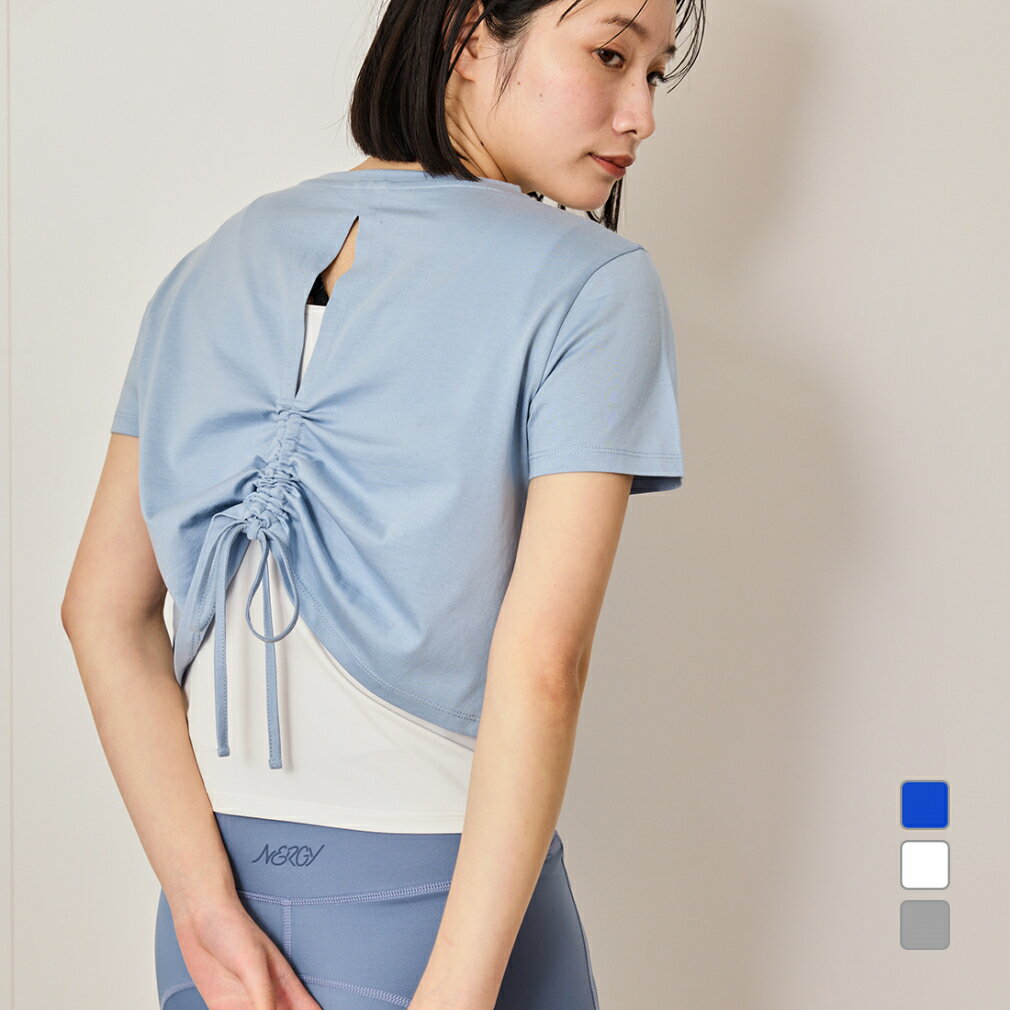 11/25限定★抽選で最大100%Pバック ナージー レディース 半袖 Tシャツ セットT NJQ35000 スポーツウェア ヨガウェア アルペン・スポーツデポ...