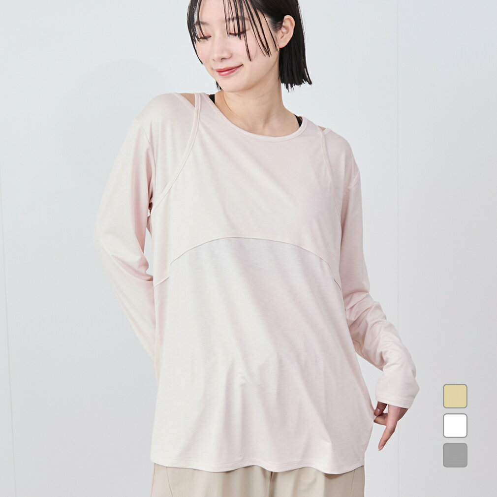 11/25限定★抽選で最大100%Pバック ナージー レディース 長袖 Tシャツ シアーロンT NJM35020 スポーツウェア ヨガウェア アルペン・スポーツ...
