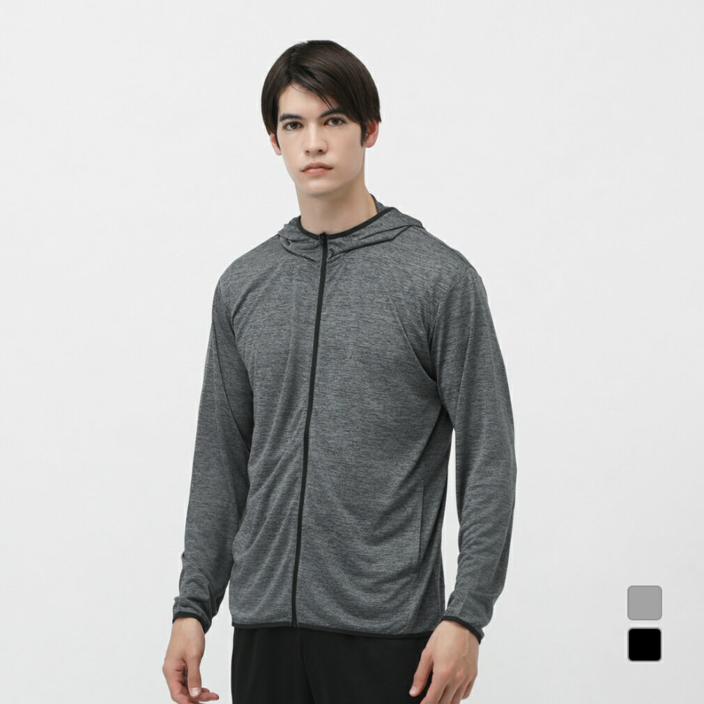 11/25限定★抽選で最大100%Pバック ティゴラ iCOOL アイクール 涼感ウェア メンズ 長袖 機能 Tシャツ 遮熱UV ジップパーカー TR-9A12...